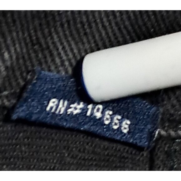 Vintage 1990s Lee 7175SB Black Overdyed Denim Trucker Jacket Size L - Picture 9 of 10